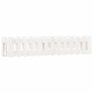 vidaXL Plantenbak verhoogd hekontwerp 150x30x30 cm grenenhout wit