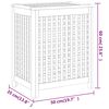 vidaXL Wasmand 50x35x60 cm massief teakhout