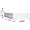 vidaXL Bedframe met matras Cr&egrave;me 160 x 200 cm Stof