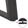 vidaXL Salontafelpoten 2 st U-vormig 50x(42-43) cm staal antraciet