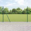 vidaXL Afrasteringspaal Groen 50 x 1,4 m (36 mm gaas) Staal en PVC