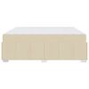 vidaXL Bedframe met matras Cr&egrave;me 180 x 200 cm Stof