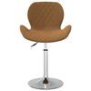 vidaXL Eetkamerstoelen draaibaar 2 st fluweel bruin