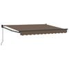 vidaXL Uitschuifbare luifel Taupe 3,5 x 2 m Polyester en Aluminium