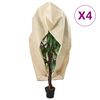 vidaXL Plantenhoezen met ritssluiting 4 st 70 g/m&sup2; 3,93x3,5 m