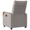 vidaXL Fauteuil verstelbaar stof taupe