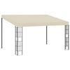 vidaXL Wandprieel 3x4 m stof cr&egrave;mekleurig