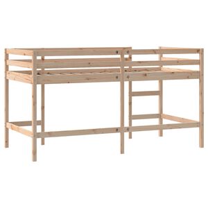 vidaXL Kinderhoogslaper met ladder 80x200 cm massief grenenhout