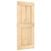 vidaXL Schuifdeur NARVIK 85 x 210 cm (213,5 cm) Naturel en Zwart