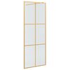 vidaXL Inloop Douche Wand Goud 80 x 195 cm gehard glas