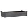 vidaXL Plantenbak verhoogd met voering 120x45x25 cm vurenhout grijs