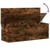vidaXL Opbergbox 102x35x35 cm bewerkt hout gerookt eikenkleurig