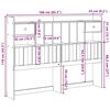 vidaXL Hoofdbord met opbergruimte 160 cm massief grenenhout