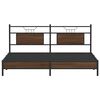 vidaXL Bedframe zonder matras bewerkt hout bruin eikenkleur 183x203 cm