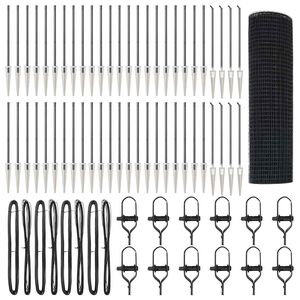 vidaXL Gecombineerd draadhek met spikes 100 x 0,5 m (B x H)