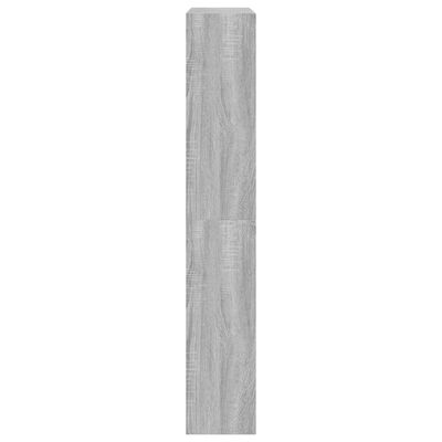 vidaXL Schoenenkast 80x21x125,5 cm bewerkt hout grijs sonoma eiken