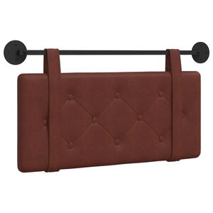 vidaXL Hangend hoofdbord Glanzend Bruin Antiek PU