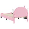 vidaXL Bedframe voor kinderen met hoofdbord Roze 80 x 160 cm PU