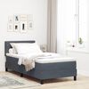 vidaXL Boxspringbed met matras Donkergrijs 90 x 190 cm Fluweel