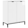 vidaXL Dressoir Hoogglans wit 69,5 x 33 x 82 cm Bewerkt hout