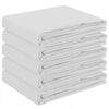 vidaXL Tafelkleed 5 st Rechthoekig Wit 140 x 200 cm Polyester