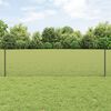 vidaXL Hek met Paal Grijs 0,6 x 10 m Staal en PVC