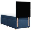 vidaXL Boxspring met matras stof blauw 90x190 cm