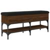 vidaXL Schoenenbank 102x32x45 cm bewerkt hout bruin eikenkleur