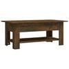 vidaXL Salontafel 102x55x42 cm bewerkt hout gerookt eikenkleurig