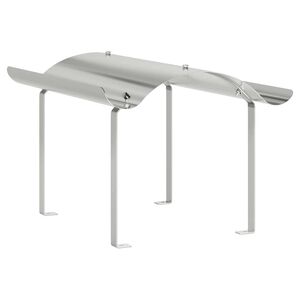 vidaXL Schoorsteenkap zilver 59,5 x 50 x 36,5 cm Roestvrij staal