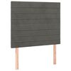 vidaXL Bedframe zonder matras 100x200 cm fluweel donkergrijs