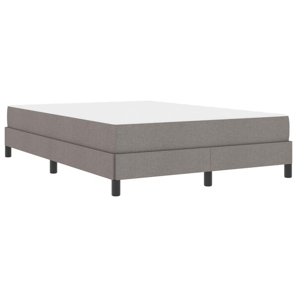 vidaXL Boxspringbed met matras Taupe 140 x 200 cm Stof