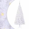 vidaXL Kunstkerstboom met 300 LED Wit 180 cm PVC en staal