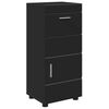 vidaXL Badkamerkastenset TULUM Zwart 37 x 31,5 x 82 cm Bewerkt hout