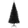 vidaXL Kerstboom met 300 LED met standaard Zwart 240 cm PVC