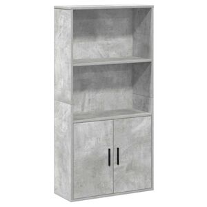 vidaXL Boekenkast 60x24x120 cm bewerkt hout betongrijs