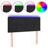 vidaXL Hoofdbord LED 100x5x78/88 cm fluweel zwart