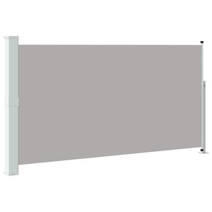 vidaXL Tuinscherm uittrekbaar 160x300 cm grijs