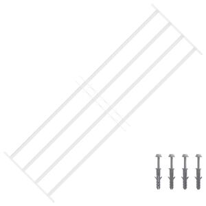 vidaXL Beveiligingsrooster voor ramen met 4 kruisbalken 3 pcs