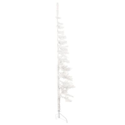 vidaXL Kunstkerstboom half met standaard smal 180 cm wit