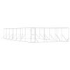 vidaXL Hondenkennel voor buiten 6x14x2 m gegalvaniseerd staal zilver