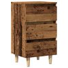 vidaXL Nachtkastje 40x35x69 cm bewerkt hout oud houtkleurig