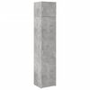 vidaXL Opbergkast smal 45x42,5x225 cm bewerkt hout betongrijs