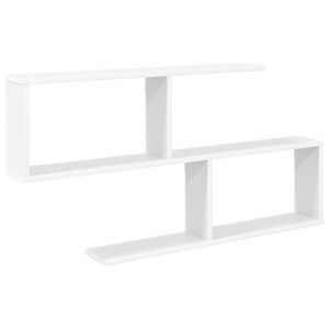 vidaXL Wandplank Wit 100 x 12 x 50,5 cm Bewerkt hout