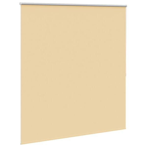vidaXL Rolgordijn verduisterend 144,4 x 175 cm stofbreedte 140 cm beige