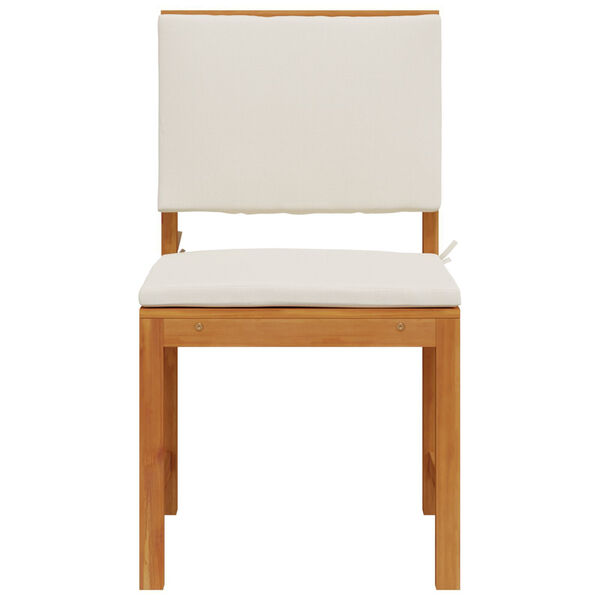 vidaXL Armloze Tuinstoel 2 pcs Bruin 50 x 50 x 91cm Massief acaciahout