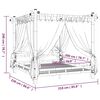 vidaXL Hemelbed 180x200 cm bamboe