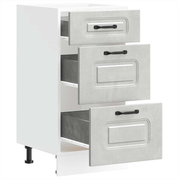 vidaXL Onderkast Kalmar bewerkt hout betongrijs