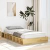 vidaXL Bedframe zonder matras 90x190 cm massief hout eiken