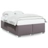 vidaXL Bedframe kunstleer grijs 140x200 cm